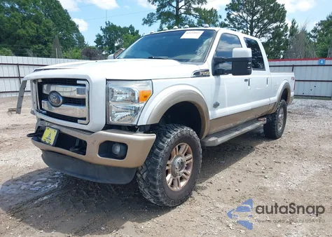2013 Ford F-250 Lariat from USA, damaged, VIN 1FT7W2BT9DEB12157